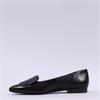 Paul Green Slip On Square Detail Loafer - Mocha Leather